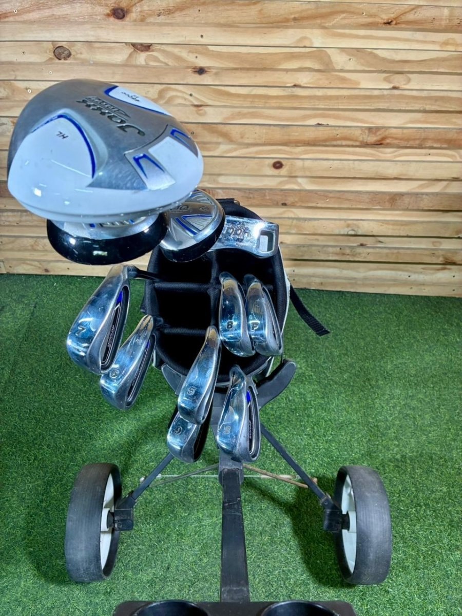 Dunlop DDH Golf Set & 2 Wheel Cart duo - WeBuyClubz