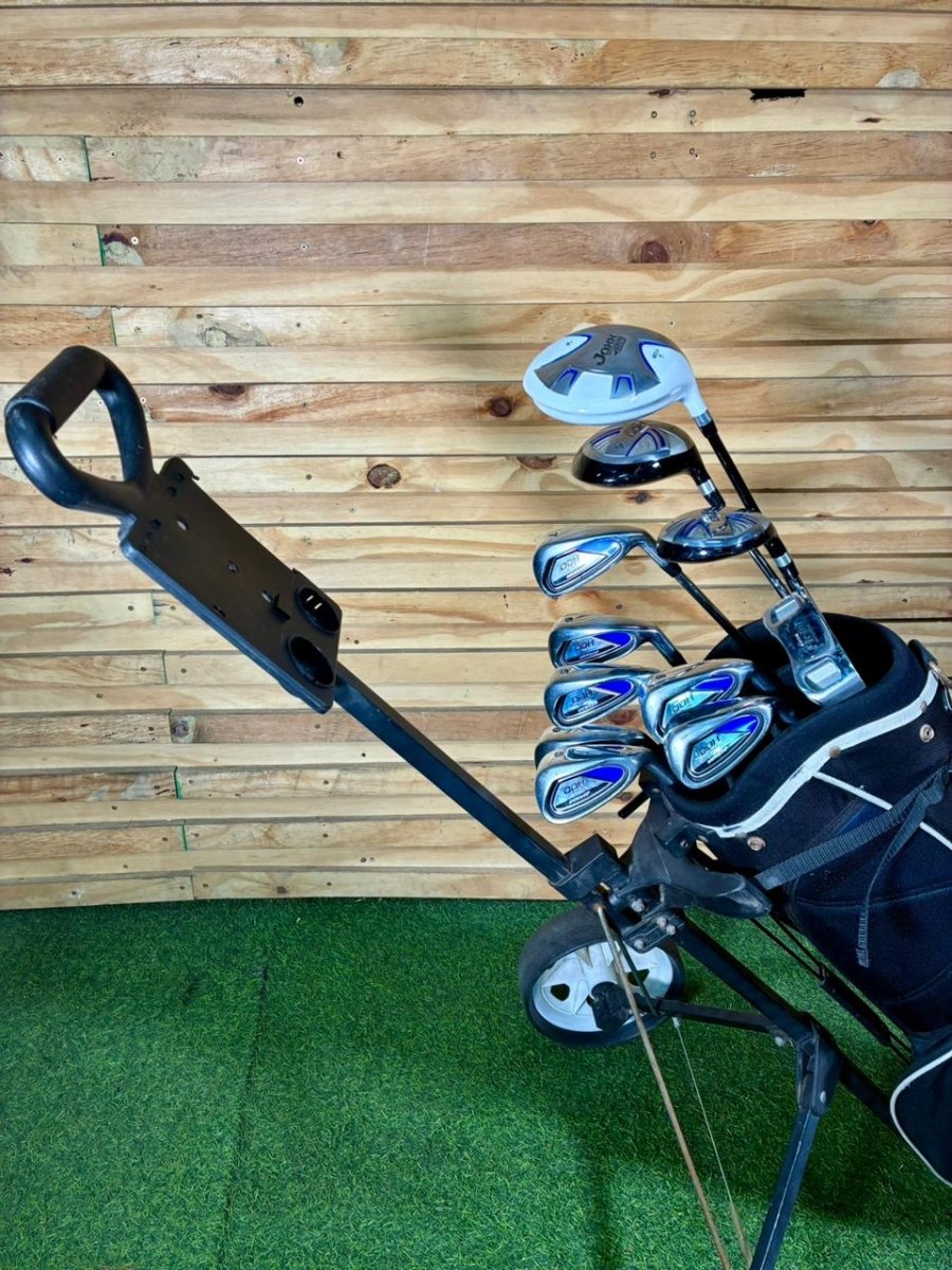 Dunlop DDH Golf Set & 2 Wheel Cart duo - WeBuyClubz