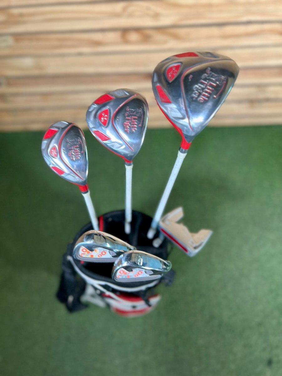 Kids Little Tiger red Golf Set - WeBuyClubz