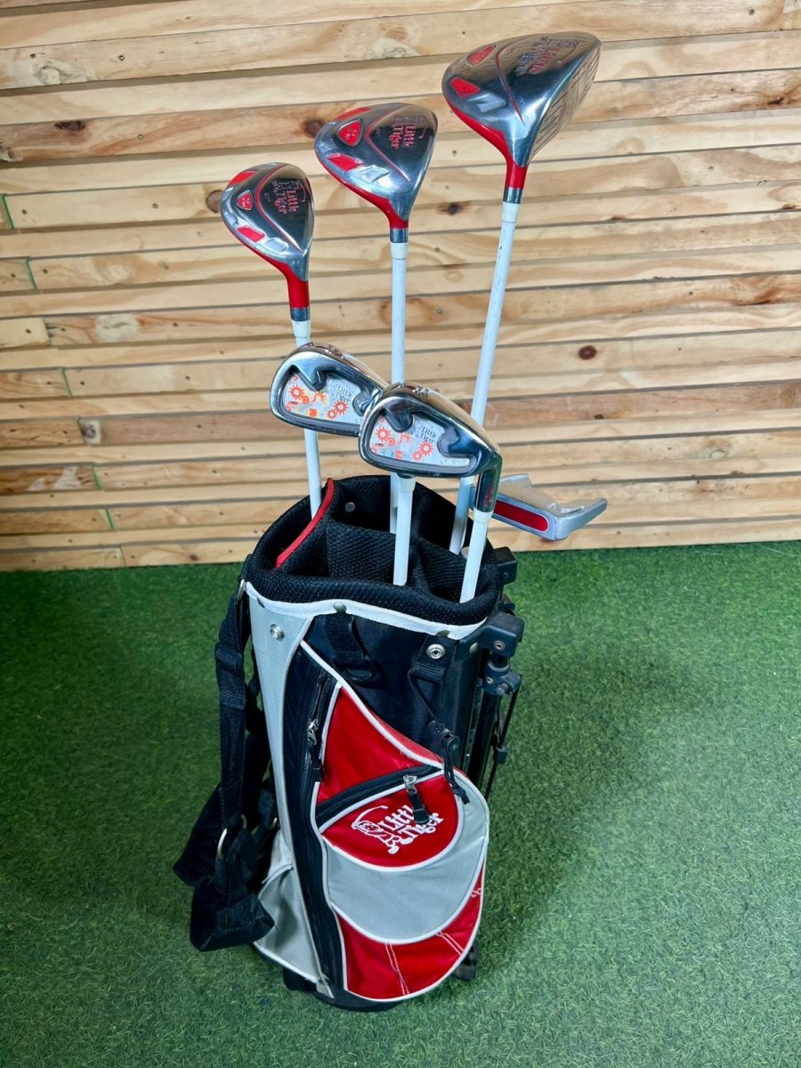 Kids Little Tiger red Golf Set - WeBuyClubz