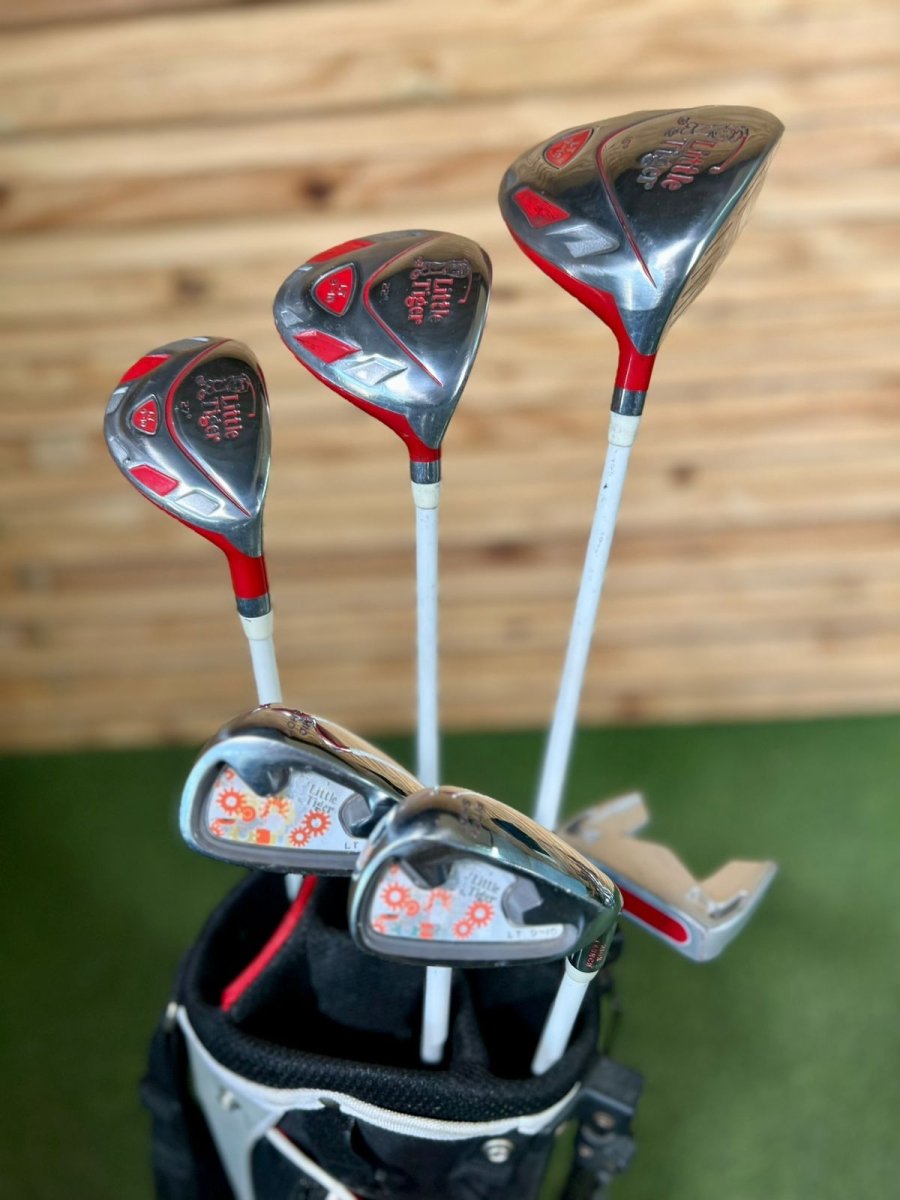 Kids Little Tiger red Golf Set - WeBuyClubz