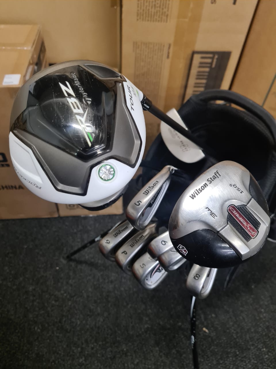 Wilson Staff Golf Set + Taylormade RBZ Driver - In shop CPT