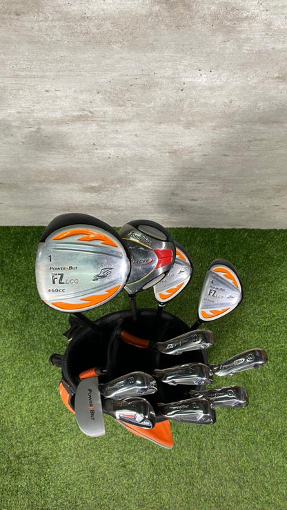 Left Handed PowerBilt FZ LCG Golf Set
