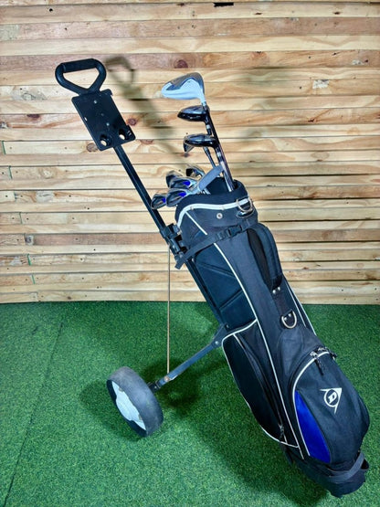 Dunlop DDH Golf Set & 2 Wheel Cart duo - WeBuyClubz